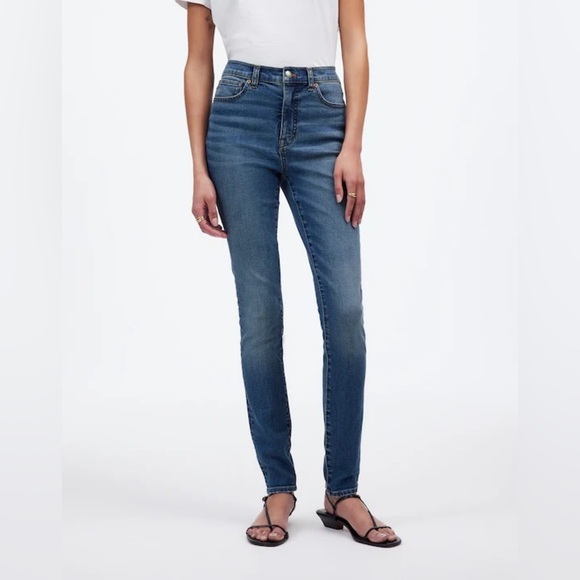 Madewell 10” High-Rise Skinny Jeans | Medium Wash | Size 29 (29x27.5) - Picture 1 of 16